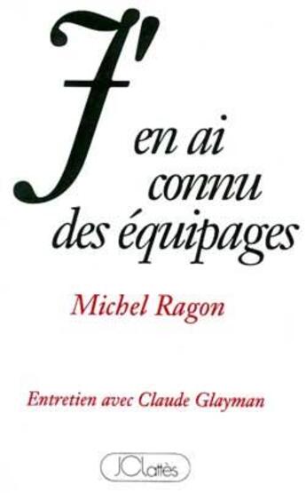 Couverture du livre « J'en ai connu des equipages » de Chiara Frugoni aux éditions Lattes