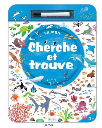 Couverture du livre « La mer - cherche et trouve » de Valentina Belloni aux éditions Piccolia