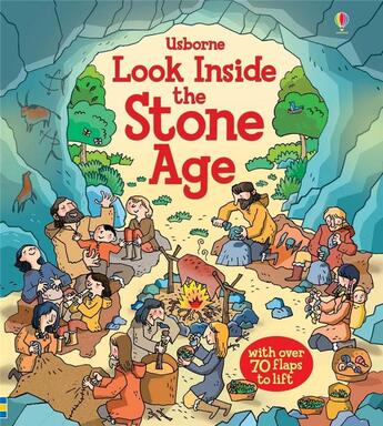 Couverture du livre « Look inside : the stone age » de Abigail Wheatley aux éditions Usborne