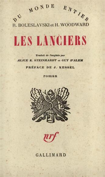 Couverture du livre « Les Lanciers » de Boleslavski/Woodward aux éditions Gallimard