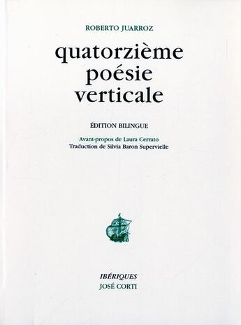 Couverture du livre « La quatorzième poésie verticale » de Roberto Juarroz aux éditions Corti