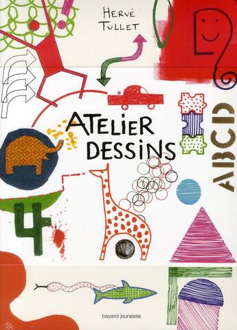 Couverture du livre « Atelier dessins » de Herve Tullet aux éditions Bayard Jeunesse