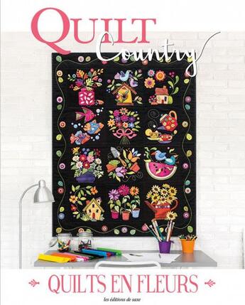 Couverture du livre « Quilts en fleurs » de  aux éditions De Saxe