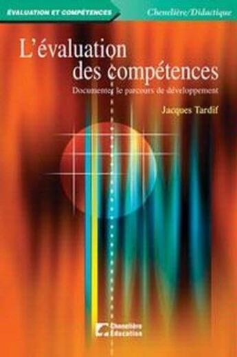 Couverture du livre « EVALUATION DES COMPETENCES » de Tardiff Jacques aux éditions Cheneliere Mcgraw-hill