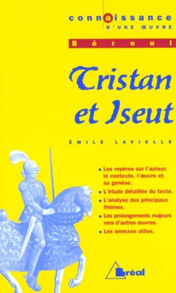 Couverture du livre « Tristan et iseut » de Lavielle aux éditions Breal