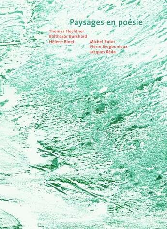 Couverture du livre « Paysages en poésie » de  aux éditions Infolio