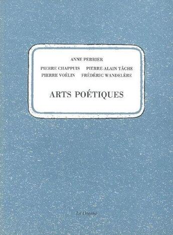 Couverture du livre « Arts poetiques » de  aux éditions Dogana