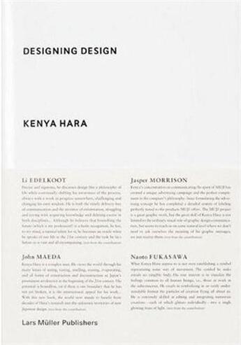 Couverture du livre « Kenya hara designing design (hardback) » de Kenya Hara aux éditions Lars Muller