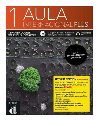 Couverture du livre « Aula internacional plus 1 : espagnol ; livre de l'élève » de  aux éditions La Maison Des Langues