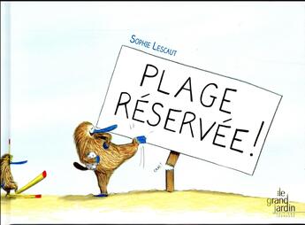 Couverture du livre « Plage réservée » de Sophie Lescaut aux éditions Le Grand Jardin