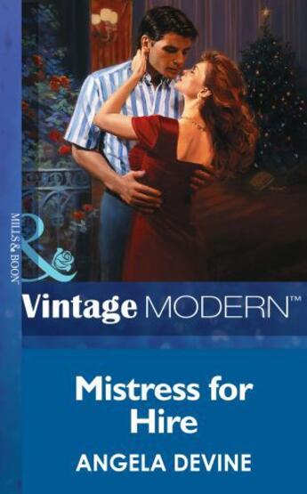 Couverture du livre « Mistress for Hire (Mills & Boon Modern) » de Angela Devine aux éditions Mills & Boon Series