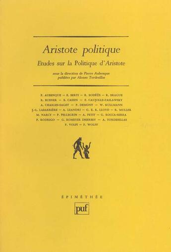 Couverture du livre « Aristote politique » de  aux éditions Puf