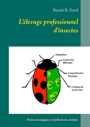 Couverture du livre « L'élevage professionnel d'insectes » de Benoit R. Sorel aux éditions Books On Demand