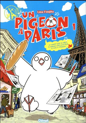 Couverture du livre « Un pigeon à Paris Tome 1 » de Rina Fujita aux éditions Glenat