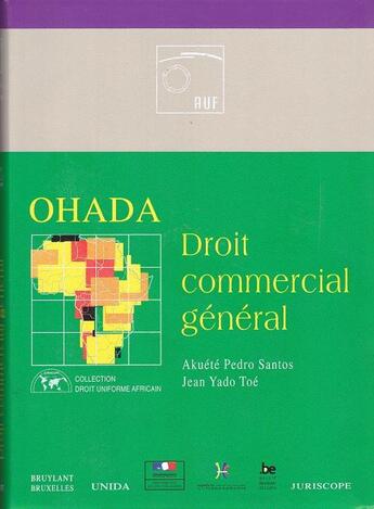 Couverture du livre « Ohada ; droit commercial général » de Akuete Pedro Sabtos aux éditions Bruylant