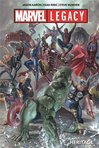 Couverture du livre « Marvel Legacy ; héritage » de Robbie Thompson et Steve Mcniven et Jason Aaron et Esad Ribic et Mark Bagley aux éditions Panini