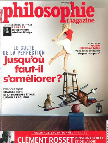 Couverture du livre « Philosophie magazine n 119 jusqu'ou faut-il s'amelliorer ? - mai 2018 » de  aux éditions Philo Revue