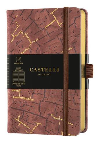 Couverture du livre « Carnet wabi sabi poche ligne bark » de Castelli aux éditions Castelli Milano