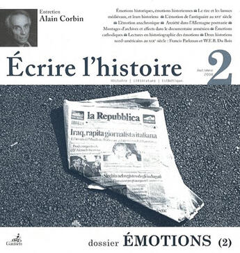 Couverture du livre « ECRIRE L'HISTOIRE T.2 ; émotions » de  aux éditions Gaussen