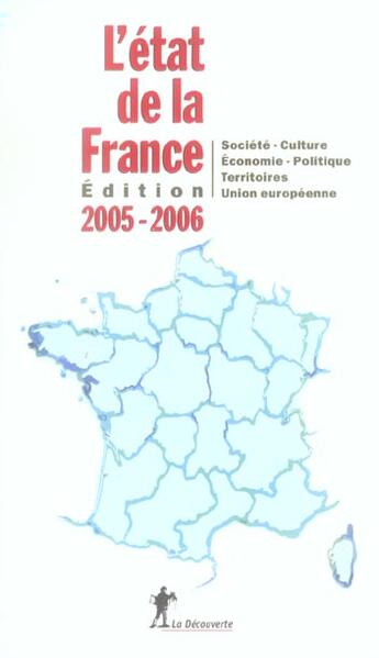 Couverture du livre « L'Etat De La France (Edition 2005-2006) » de  aux éditions La Decouverte