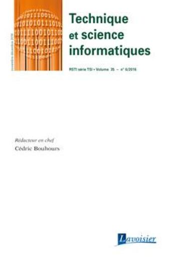 Couverture du livre « Technique et science informatiques RSTI série TSI volume 35 n° 6/novembre-décembre 2016 » de  aux éditions Hermes Science Publications