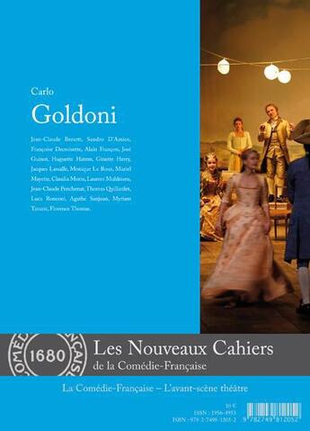 Couverture du livre « Carlo Goldoni » de  aux éditions Avant-scene Theatre