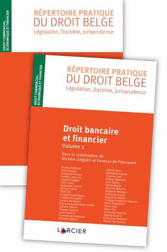 Couverture du livre « Droit bancaire et financier » de Michele Gregoire et Vanessa De Francquen et Julien Sad aux éditions Larcier