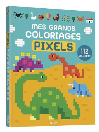 Couverture du livre « Mes grands coloriages - pixels » de Pintachan aux éditions Philippe Auzou