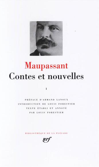 Couverture du livre « Contes et nouvelles t.1 » de Guy de Maupassant aux éditions Gallimard