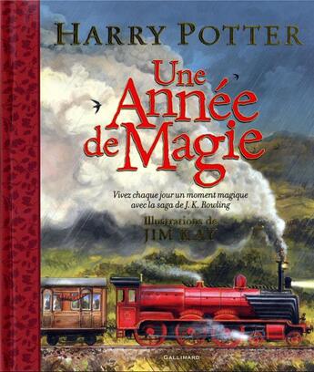 Couverture du livre « Harry Potter : une année de magie » de J. K. Rowling et Jim Kay aux éditions Gallimard-jeunesse