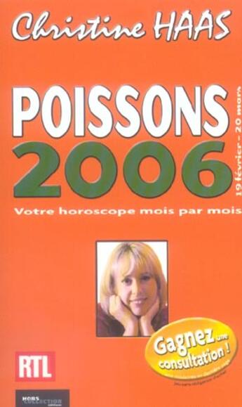 Couverture du livre « Poissons » de Christine Haas aux éditions Hors Collection