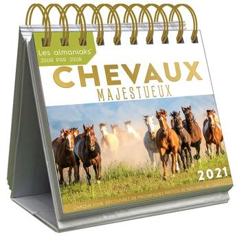 Couverture du livre « Le grand almaniak chevaux majestueux (édition 2021) » de  aux éditions Editions 365