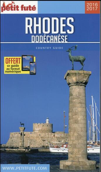 Couverture du livre « GUIDE PETIT FUTE ; COUNTRY GUIDE ; Rhodes Dodécanèse (édition 2016) » de  aux éditions Le Petit Fute