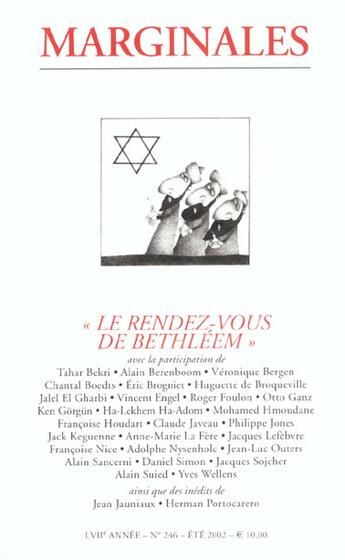 Couverture du livre « Marginales 246 le rendez-vous de bethleem » de  aux éditions Luce Wilquin