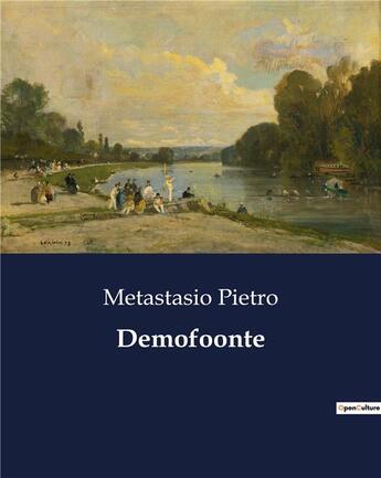 Couverture du livre « Demofoonte » de Metastasio Pietro aux éditions Culturea