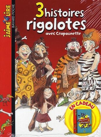 Couverture du livre « Crapounette ; COFFRET ; 3 histoires rigolotes avec Crapounette : les vacances de Crapounette ; Crapounette à l'école ; Crapounette et le Bébéberk » de Bertrand Fichou aux éditions Bayard Jeunesse