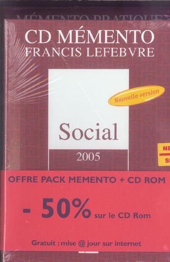 Couverture du livre « Pack social 2005 (édition 2005) » de  aux éditions Lefebvre