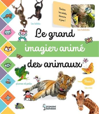 Couverture du livre « Le grand imagier anime des animaux » de Cogumelo Club aux éditions Larousse