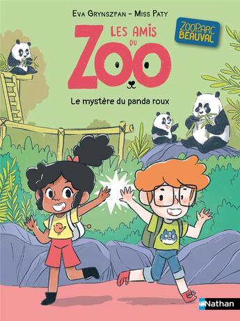 Couverture du livre « Les amis du Zoo : Le mystère du panda roux » de Miss Paty et Eva Grynszpan aux éditions Nathan