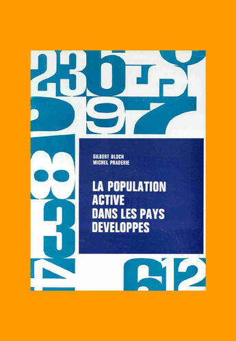 Couverture du livre « La population active dans les pays développés » de Michel Praderie et Gilbert Bloch aux éditions Cujas