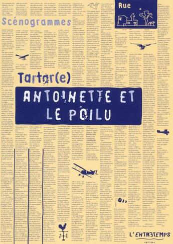 Couverture du livre « Antoinette et le poilu » de Tartar(E) aux éditions L'entretemps