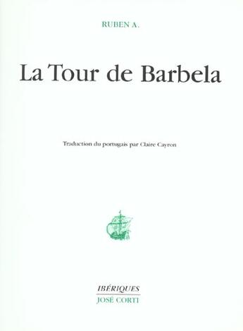 Couverture du livre « La tour de barbela » de Cayron Claire aux éditions Corti