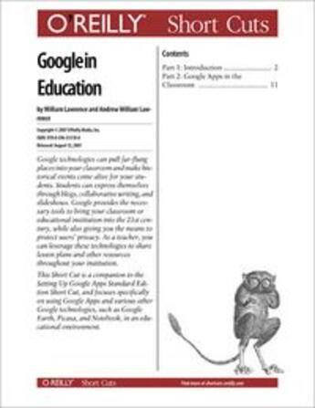 Couverture du livre « Google in Education » de William Lawrence aux éditions O Reilly