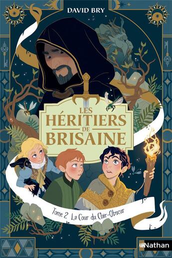 Couverture du livre « Les héritiers de Brisaine Tome 2 : la cour du clair-obscur » de David Bry et Noemie Chevalier aux éditions Nathan