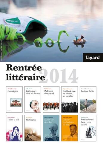 Couverture du livre « Booklet Rentrée littéraire Fayard 2014 » de  aux éditions Fayard