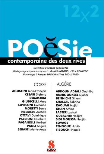 Couverture du livre « Poesie contemporaine des deux rives : algerie/corse » de  aux éditions Scudo