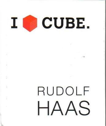 Couverture du livre « Rudolf haas i cube /francais/allemand » de Haas aux éditions Benteli