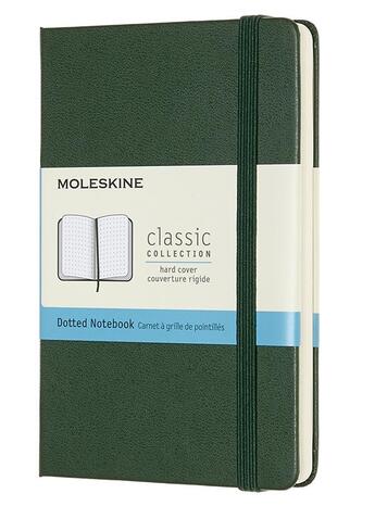 Couverture du livre « Carnet pointillé poche rigide vert myrte » de Moleskine aux éditions Moleskine Papet