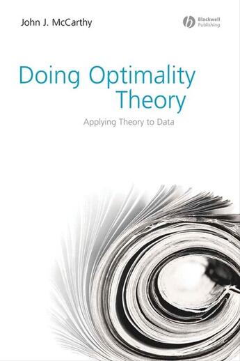 Couverture du livre « Doing Optimality Theory » de John J. Mccarthy aux éditions Wiley-blackwell