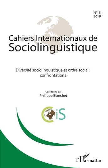 Couverture du livre « Diversite sociolinguistique et ordre social : confrontations » de  aux éditions L'harmattan